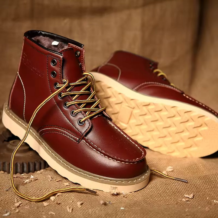 Bottes en cuir pour hommes pour la chaleur