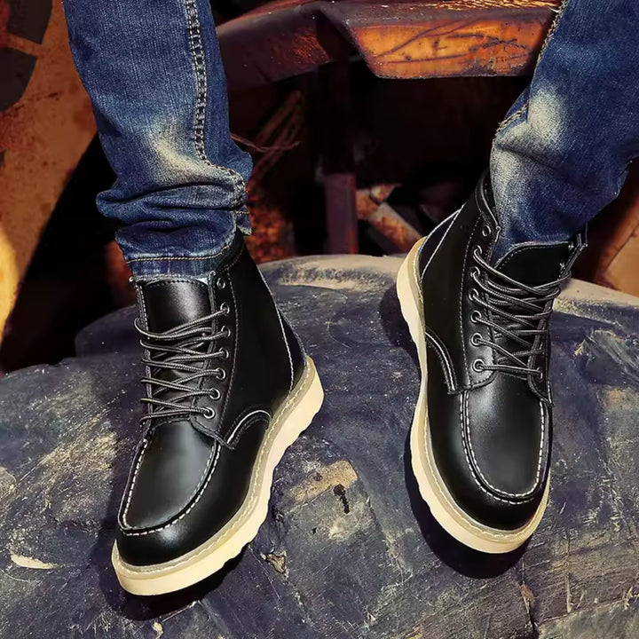 Bottes en cuir pour hommes pour la chaleur