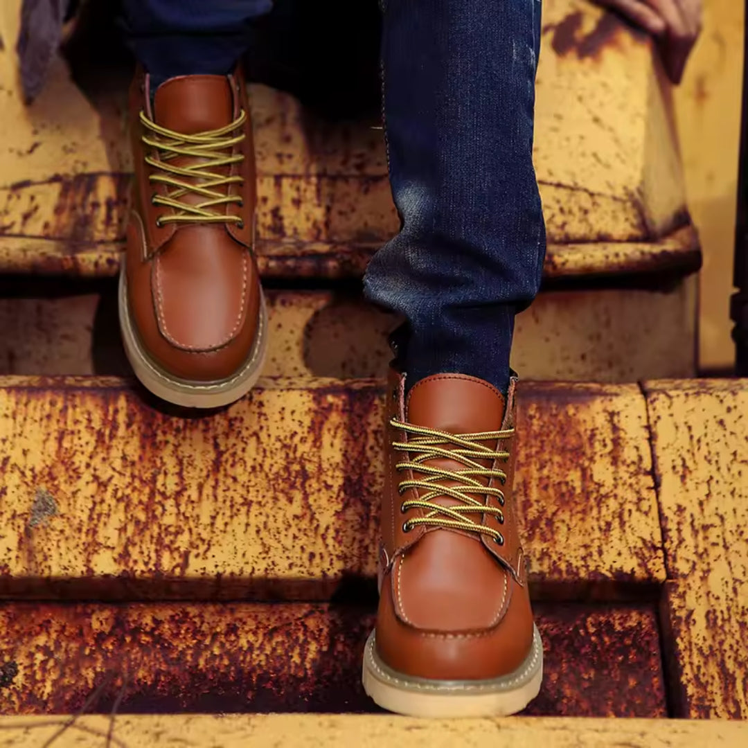 Bottes en cuir pour hommes pour la chaleur