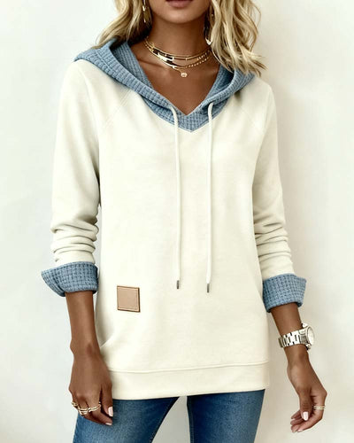 Laluna® | Casual Hoodie Sweatshirt with Waffle Inserts