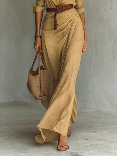 Jolina | Tailored Long Dress with Long Sleeves