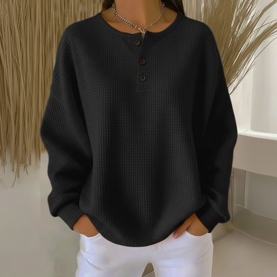 Anne | Cozy Waffle Knit Henley