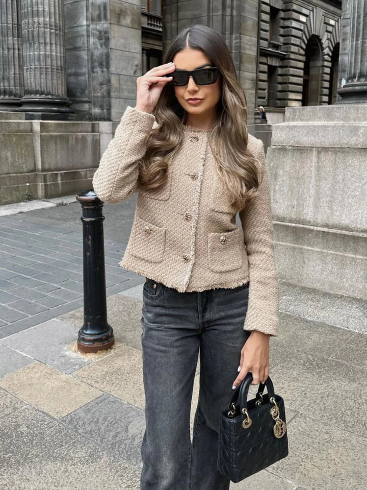 Veste en tweed courte