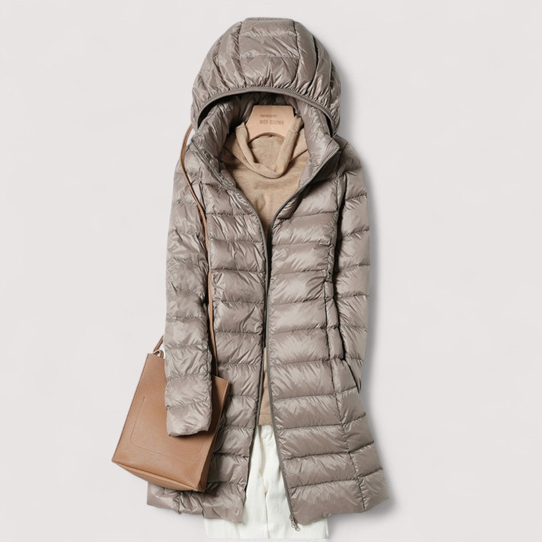 Clarisse | Lightweight Down Coat with Hood