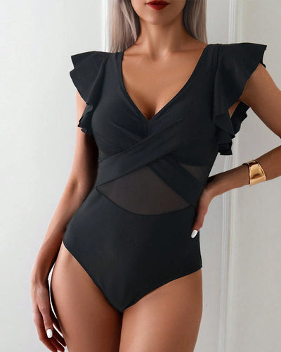 Anissa™ | Stylish V-Neck Swimsuit